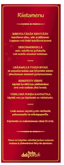Juhlaillallinen porosta
